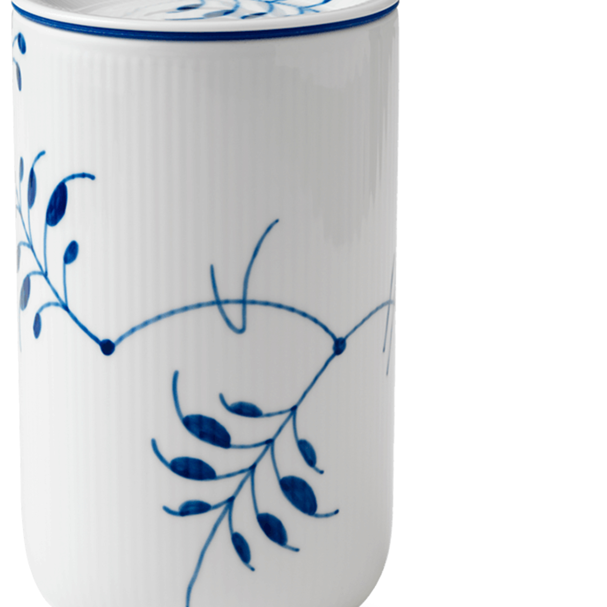 Zoom billed af Blå Mega Riflet Opbevaringskrukke, stor 115 cl